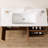 Retro stylish brown vanitie bathroom cabinet