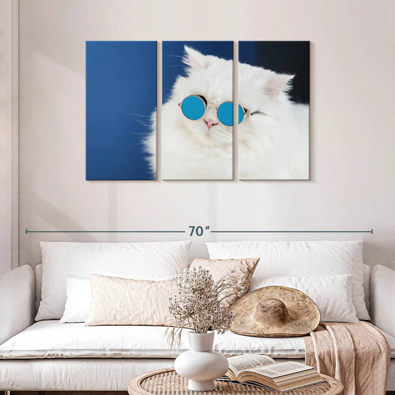 Brampt Cat Glasses, 28" H x 45" W