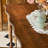 Retro-style Petal-shaped Solid woodDining Table-285389395
