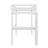 Twin Elevated Rubber Wood Loft Bed, Complete With Safety Guardrail, Integrated Desk, Ladder-1831519186