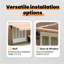 Brayden Studio Polyester Cover Retractable Door / Window Awning-2146976338-2146976343