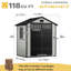 Balconera 6X4.4FT Outdoor Garden Shed-122761109