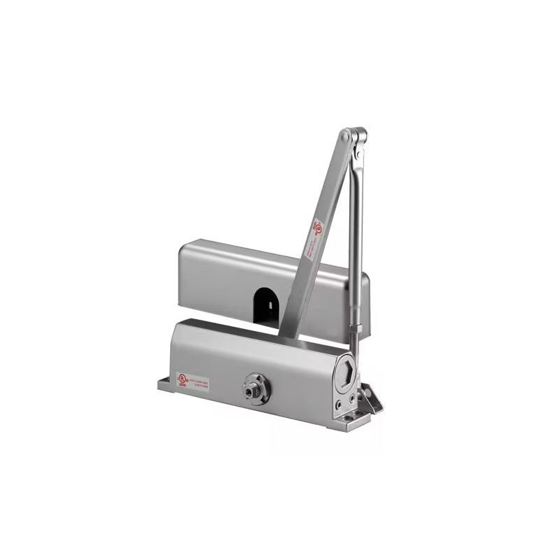 Silver Keyless Entry Door Lever