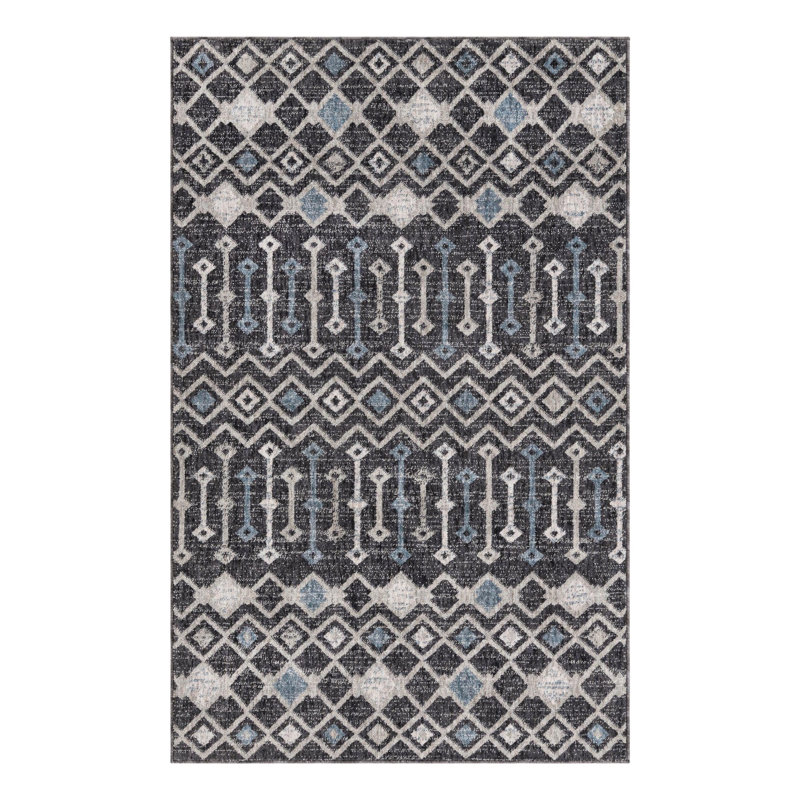 Barnkine Geometric Indoor Rug, Rectangle 4' x 6'