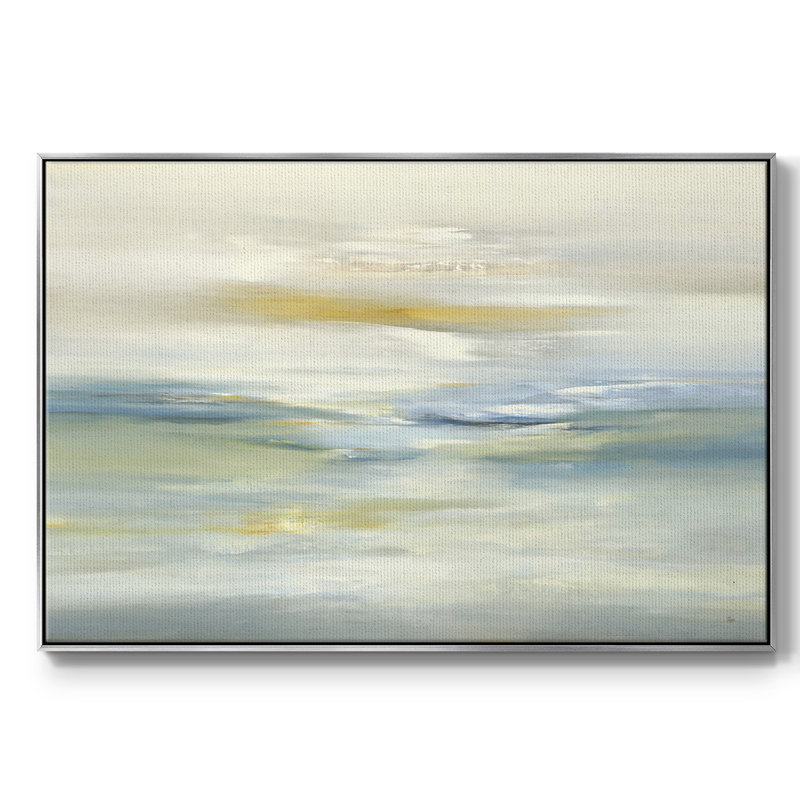 Paysage apaisant, reproduction sur toile, H 25 po x l 17 po x P 2 po, Argent