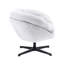 Chaise pivotante 360 en chenille grise - Offrez un soutien optimal à votre décor pour créer une chambre à coucher élégante-717027368