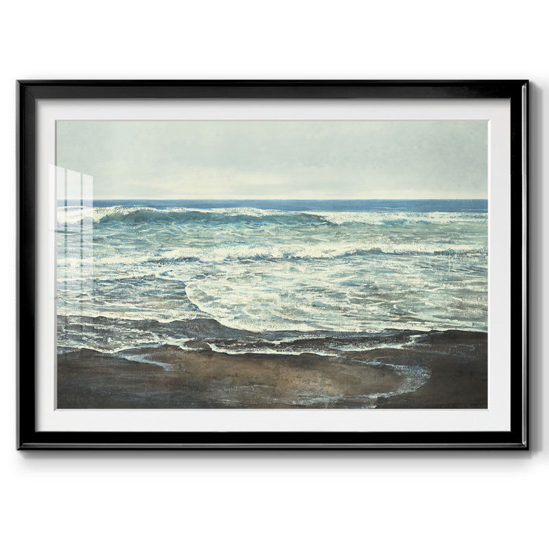 Coastal Reflection, impression sur papier, H 27 po x l 39 po x P 1,5 po, Noir