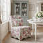Fauteuil d'appoint rembourré Colette à dossier festonné-871667567