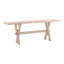 Anissa 84" Wide Reclaimed Pine Wood Console Table, Light Grey Wash