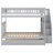 Cheol Solid Wood Standard Bunk Bed with Trundle-188737503