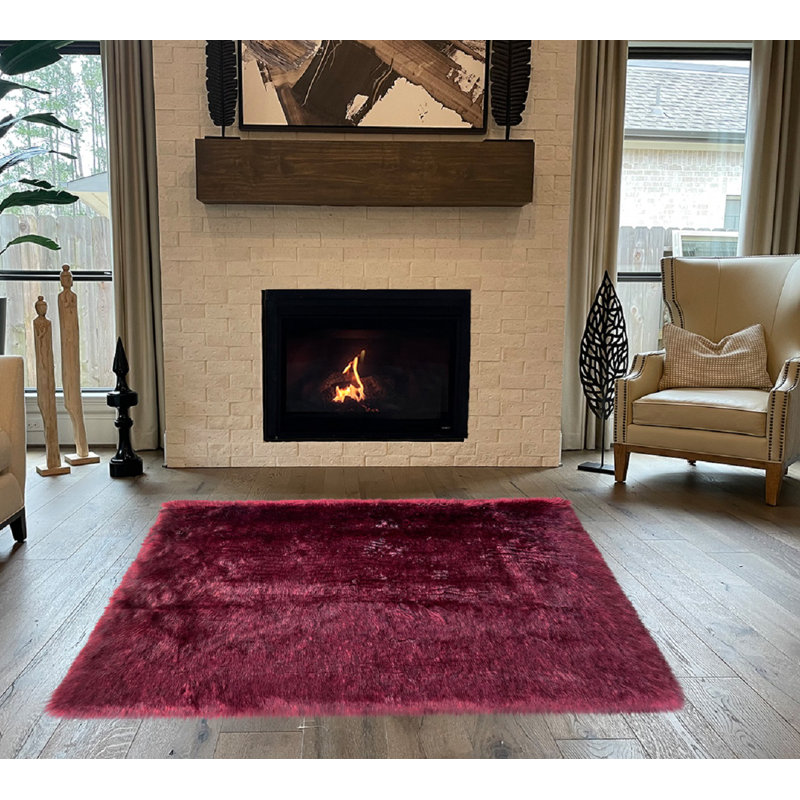 Mar Vista Faux Sheepskin Indoor Rug, Sqaure 7'6"