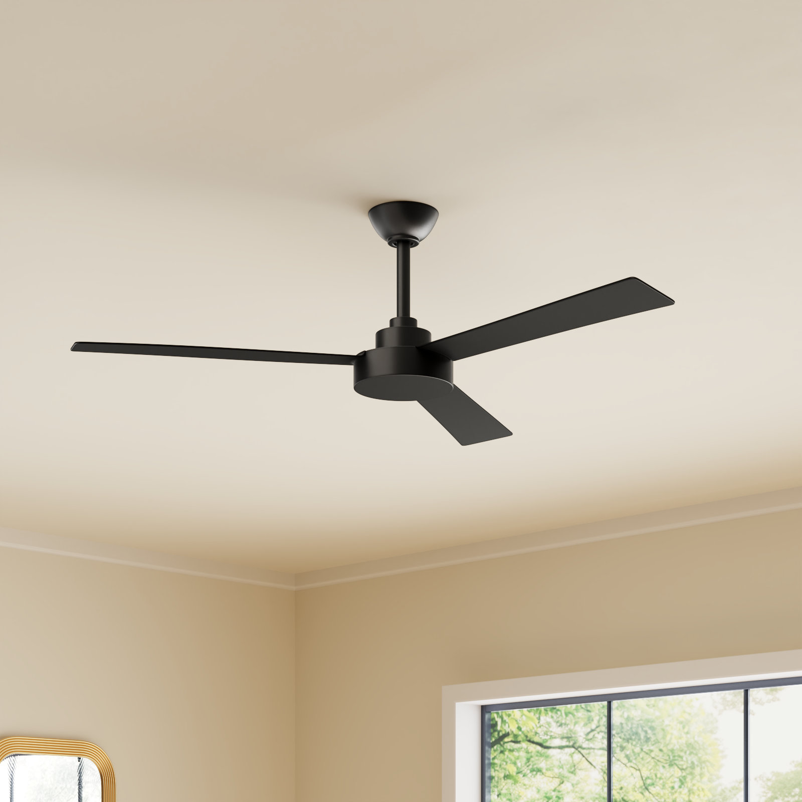 Roto 52" Ceiling Fan, Coal