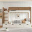 Lit superposé simple au-dessus de simple, lit superposé avec rangement multifonctionnel avec garde-robe, garde-corps et 4 tiroirs, lit superposé en bois, aucun sommier requis, cadre de lit en bois massif, lit superposé robuste pour chambre à coucher et chambre d'amis-534546632