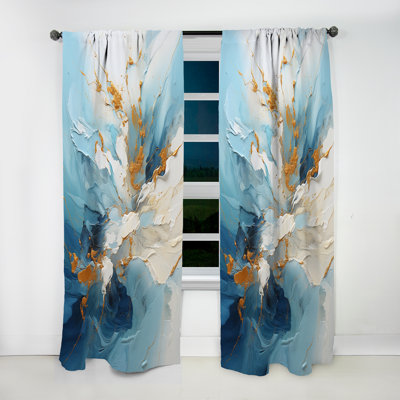 Almada - Collages Curtain - Room Darkening Abstract Curtain - 1 Panels