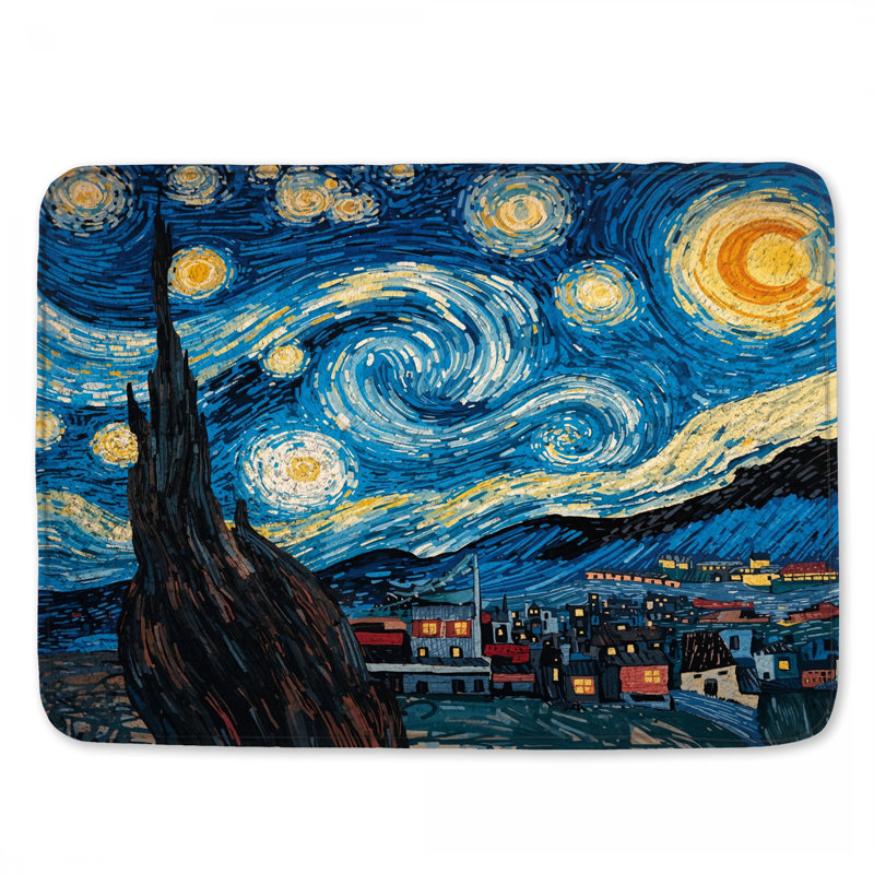Tapis de bain Starry Night, 34in W x 21in L
