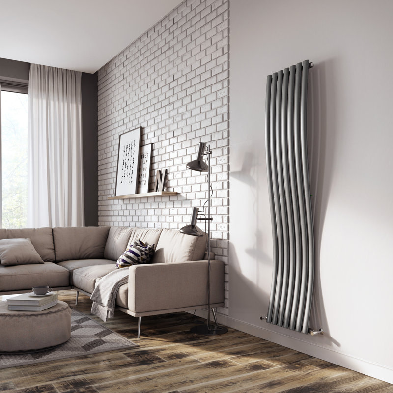 Vertical Designer Radiator, Grey