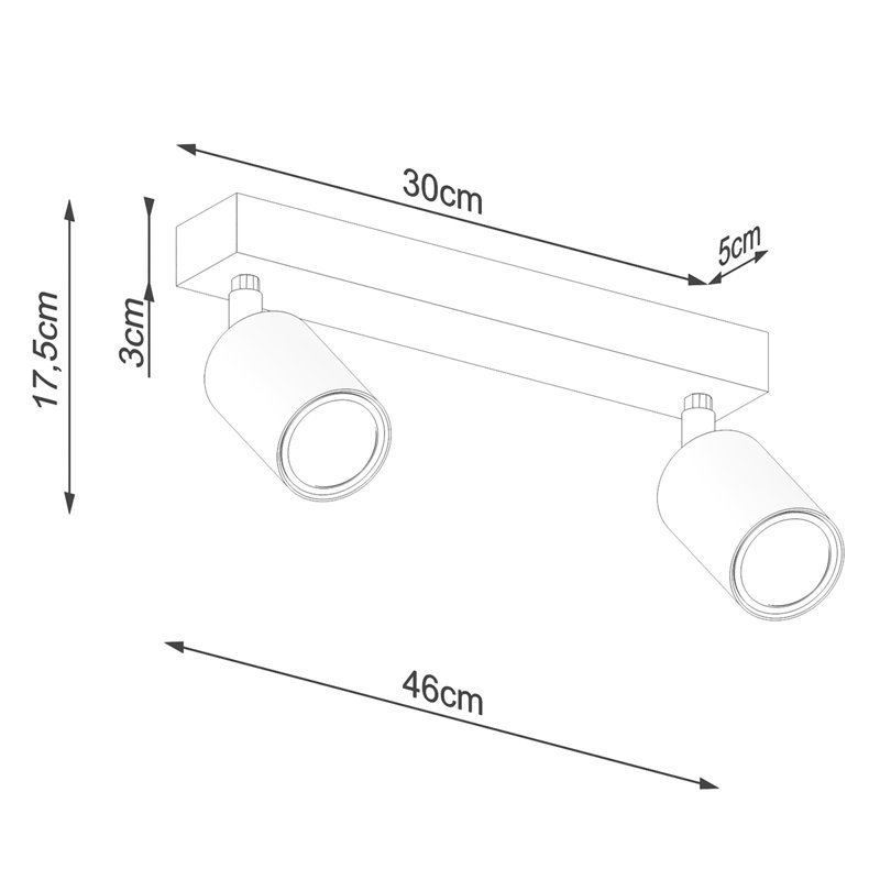 Verdo 46cm Track Kit, White