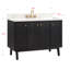 Ensemble de meuble-lavabo simple autoportant 48 po avec plateau en quartz Adele-92319976-92319977-132420705