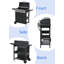 Barbecue au propane à 4 brûleurs, barbecue en acier inoxydable de 34 000 BTU avec tablettes, couvercle, roues et ouvre-porte