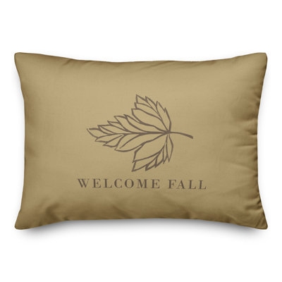 Housse et insert de coussin décoratif Welcome
