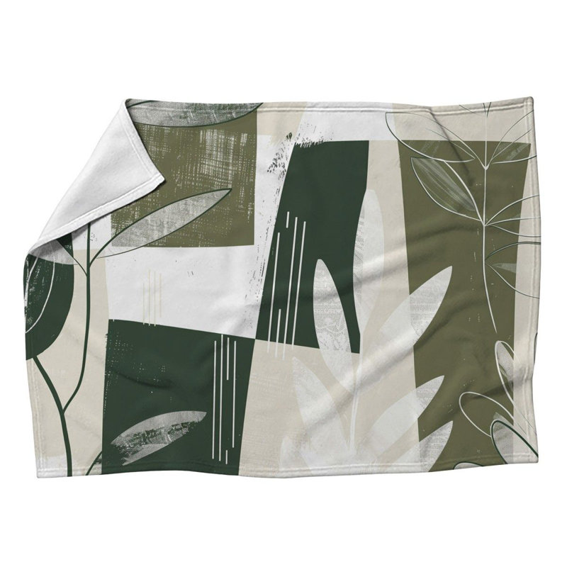 Couverture en molleton Botanical Cool, L 60 po x L 80 po