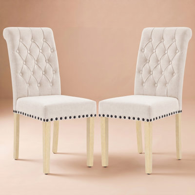Chaises de salle à manger rembourrées Amby