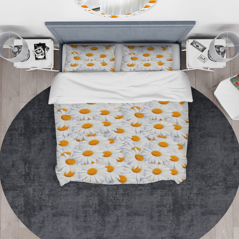 Ensemble de housse de couette à designart à coeurs à coeurs étroits, Twin Duvet Cover + 2 Shams