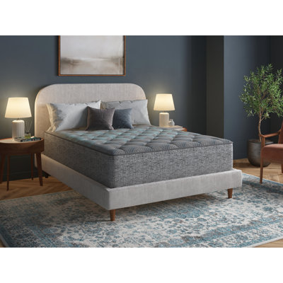 Très grand matelas ferme de 13 po, double refroidissement, conception de ressorts ensachés individuels, mousse HD, support lombaire central merveilleux, 700 ressorts enroulés, matériau, changement de phase, ressorts, moyen