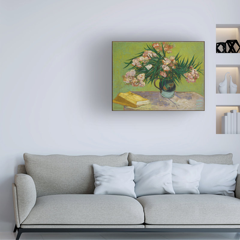 " Oleanders " by Vincent Van Gogh, 14" H x 19" W x 2" D