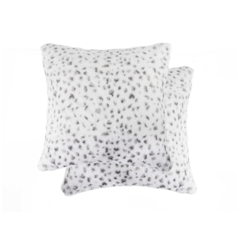  Faux Fur Throw Pillow, Brown