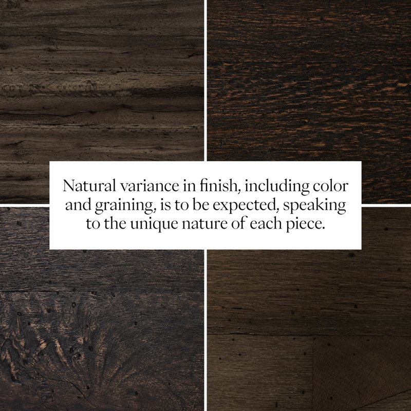 Abaso End Table, Ebony Rustic Wormwood