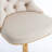 Swivel Velvet Bar Stools Set of 2, Adjustable Height 25-33 Inch, Upholstered Seat with Tufted Back and Chrome Base – Beige-606551165-605884121
