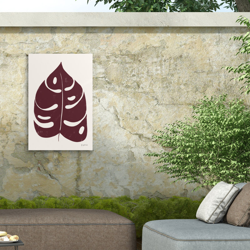 Toile d'extérieur Becky Thorns Simple Botanical II, H 47 po x l 30 po