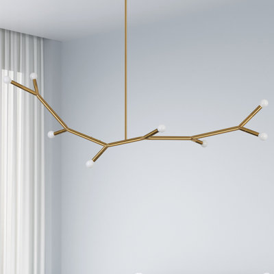 Lustre linéaire à 8 lumières Raela