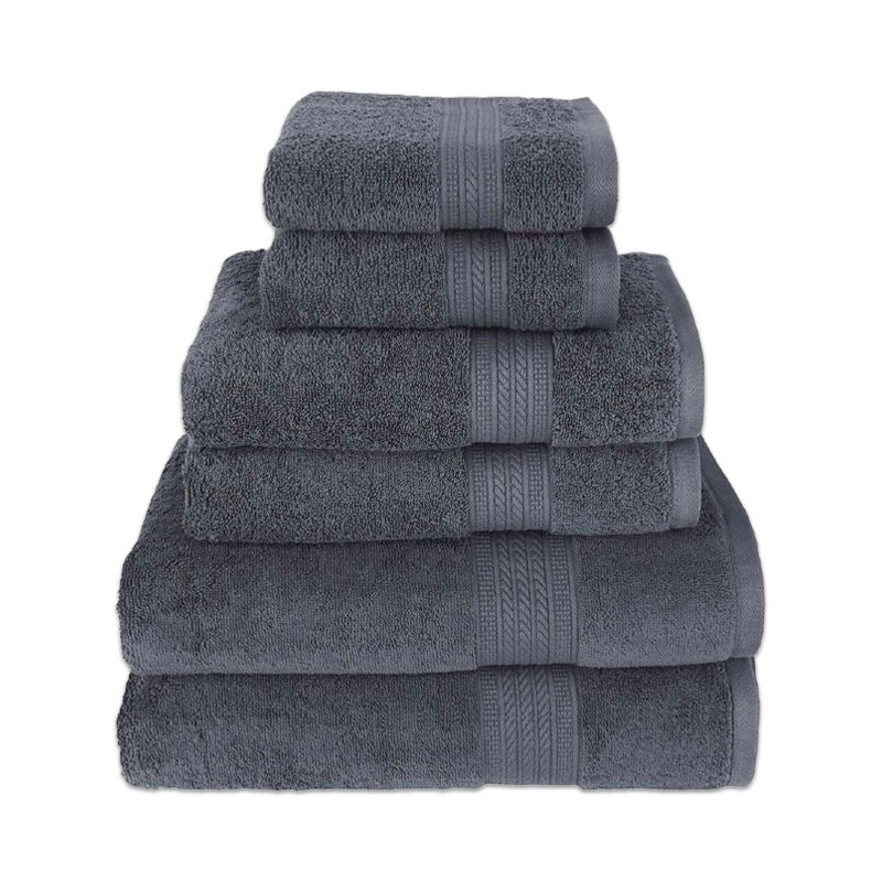 Ensemble de luxe 6 pièces Dulcia, Gris foncé