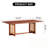 Rectangular Wooden Coffee Table With Sturdy Legs