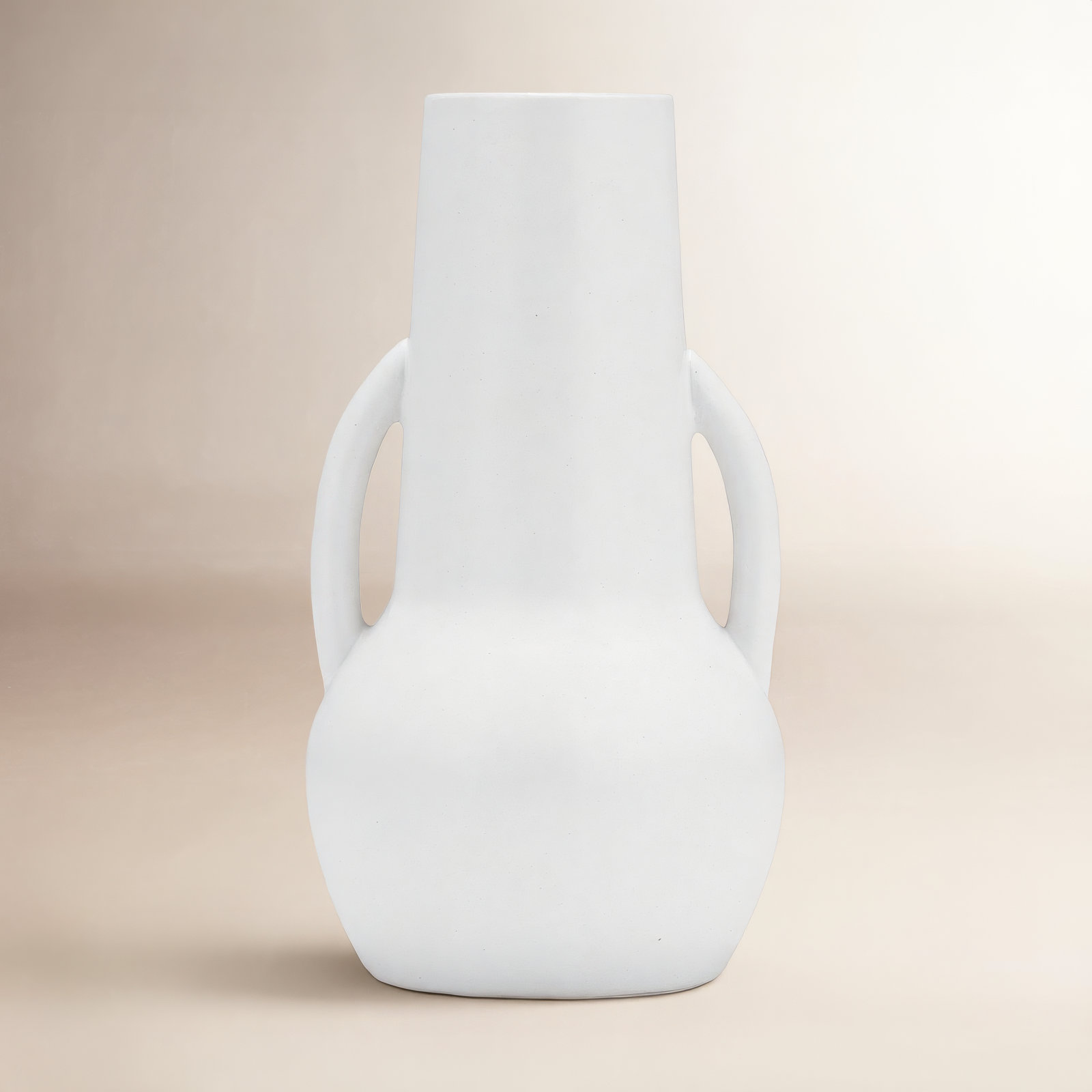 Ceramic Table Vase, White