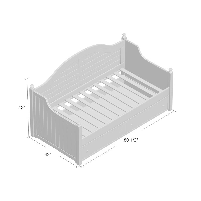 Greicy Daybed, Antique White