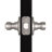 Springdale Satin Nickel Privacy Bed/Bath Door Lever with Universal 6-Way Latch-7224650-7224651