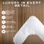 Retreat Snuggledown V Shape Pregnancy Firm Support Side Sleeper Pillow