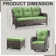 5 - Person Patio Conversation Sets with Cushions