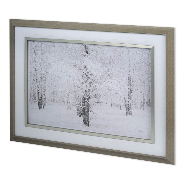 Loon Peak® Snow Covered Cottonwood Trees Framed | Wayfair