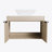 30 " Modern Design Float Bathroom Vanity With Ceramic Basin Set