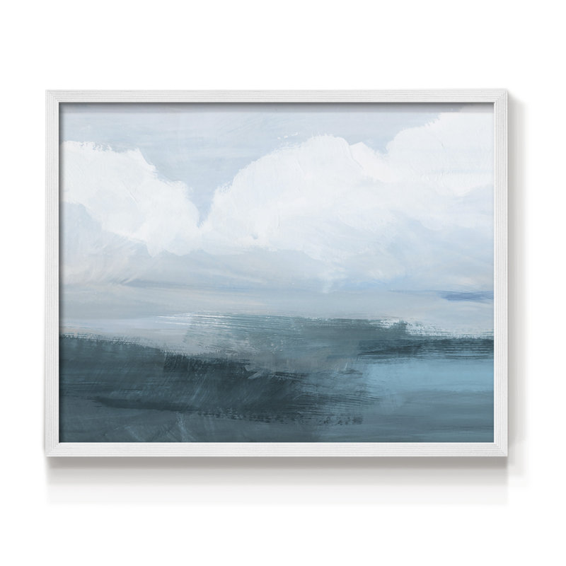 Azure Rising I - reproduction encadrée, H 16 po x l 20 po, Blanc