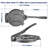 ARC Tortilla Maker 8 inch Taco Press Black Grey, Cast Iron Ergonomic Handle, Thicker and Durable Base