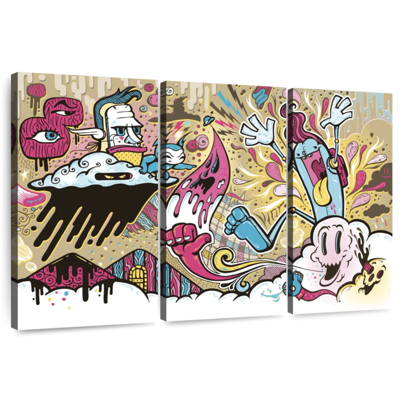 Ashelle Abstract Cartoon, 32" H x 50" W