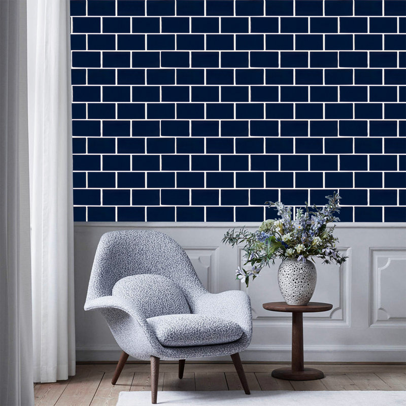 10Pcs Peel and Stick 1.2mm Wall Paneling, Blue