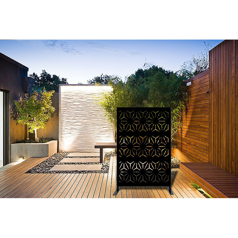 1.2m x 1.9m Privacy Fence, Black