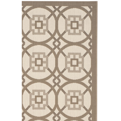 Tapis beige à motif géométrique Herefordshire