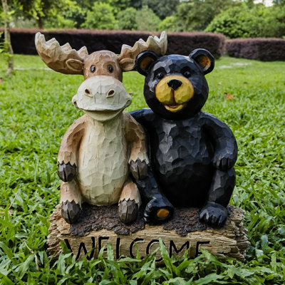 Panneau de bienvenue «Bear and Moose Garden»